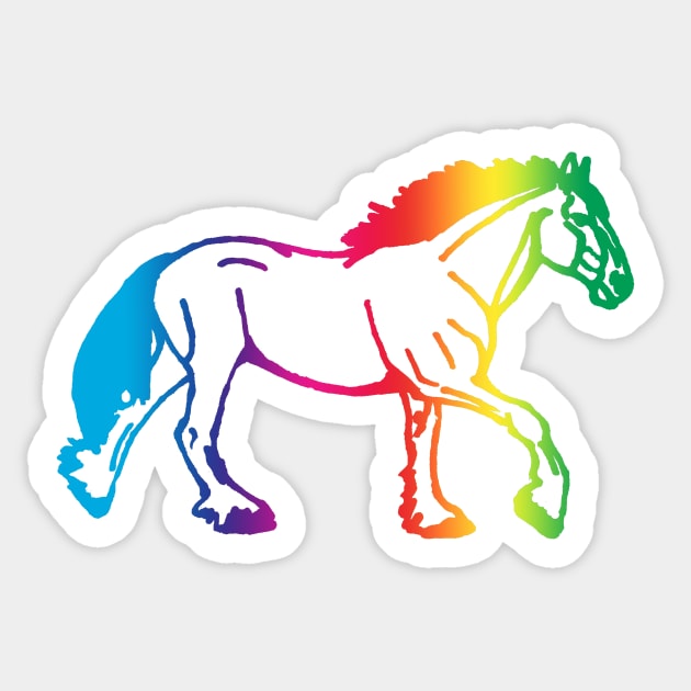 Rainbow Cob Sticker by Shyflyer